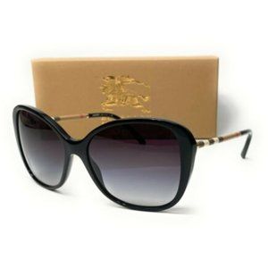 Burberry Women's Black and Grey Sunglasses!